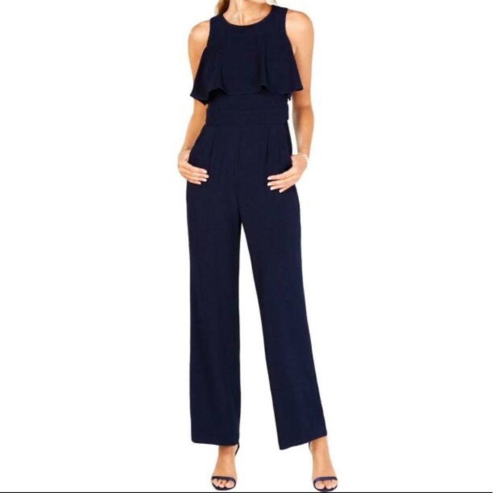 Vince Camuto Navy Jumpsuit NWT